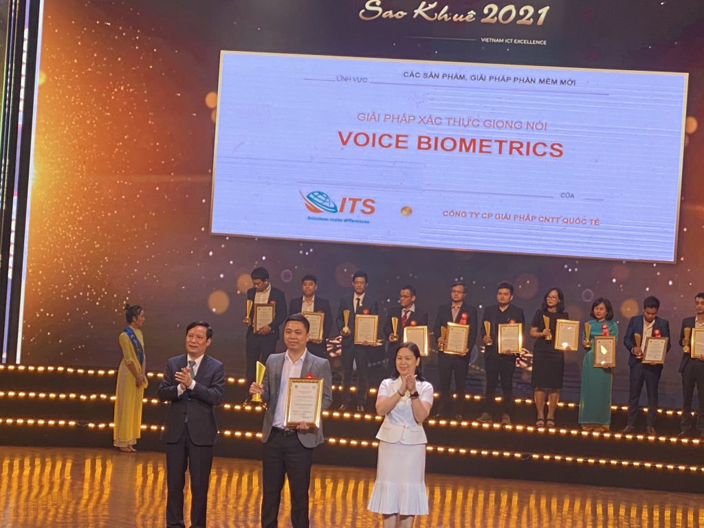 ITS nhận giải sao khuê 2021 cho giải pháp Voice Biometrics